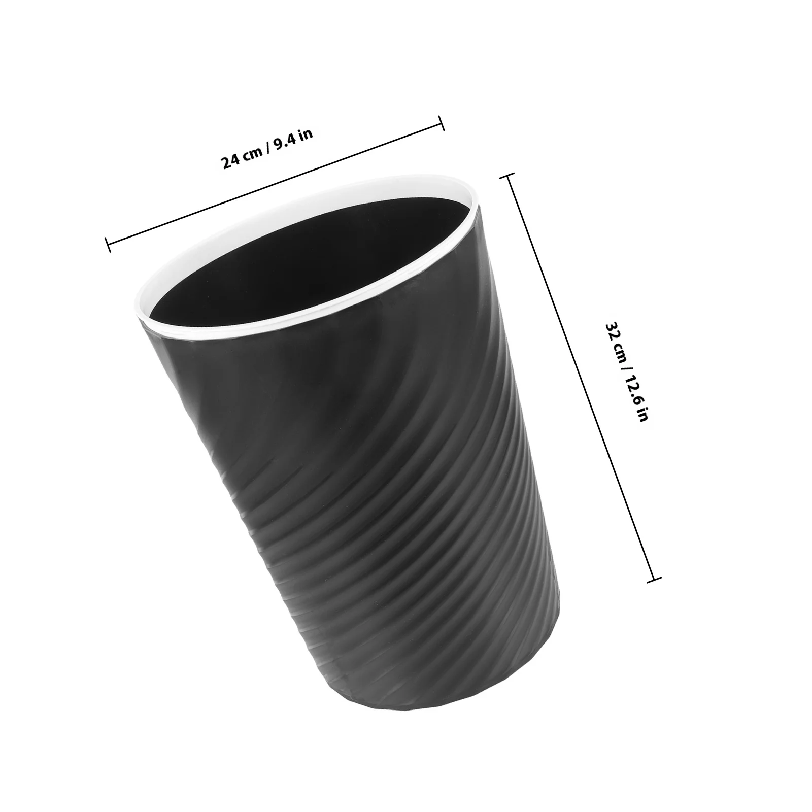 لا غطاء سلة المهملات تصميم بسيط سعة كبيرة سلة المهملات المنزلية للمطبخ الحمام مكتب غرفة نوم متعددة الوظائف القمامة #2