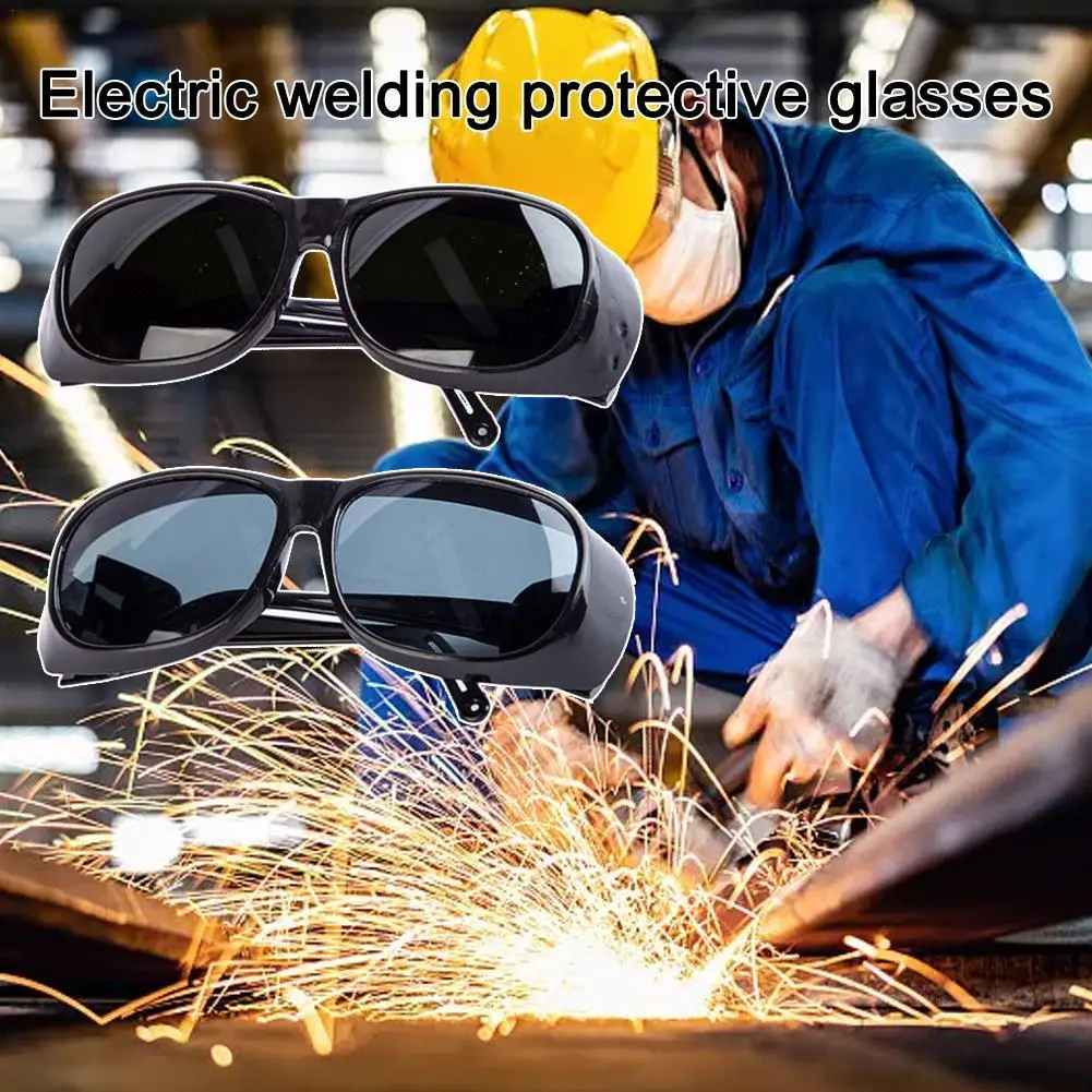 Automatic Auto Darkening Safety Polycarbonate Wide Temple Design Windproof Impactproof Welding Glasses Welder Protective Tool