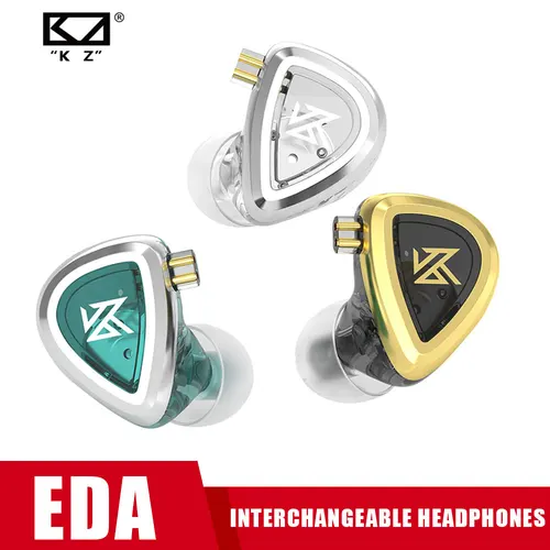 Imagen 2 del producto KZ EDA 3 pares 3 auriculares de Audio/EDA auriculares internos equilibrados con Monitor deportivo con cancelación de ruido auriculares HIFI auriculares desmontables