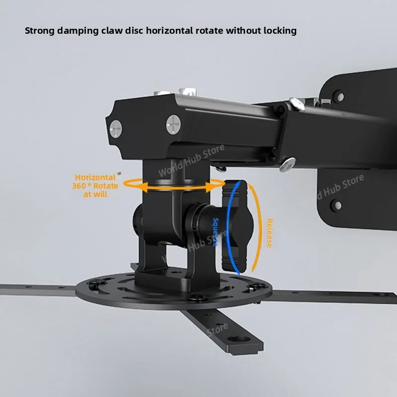 

PH37 Aluminum Alloy Projector Wall-mounted Bracket, Projector Wall Hanging Hanger