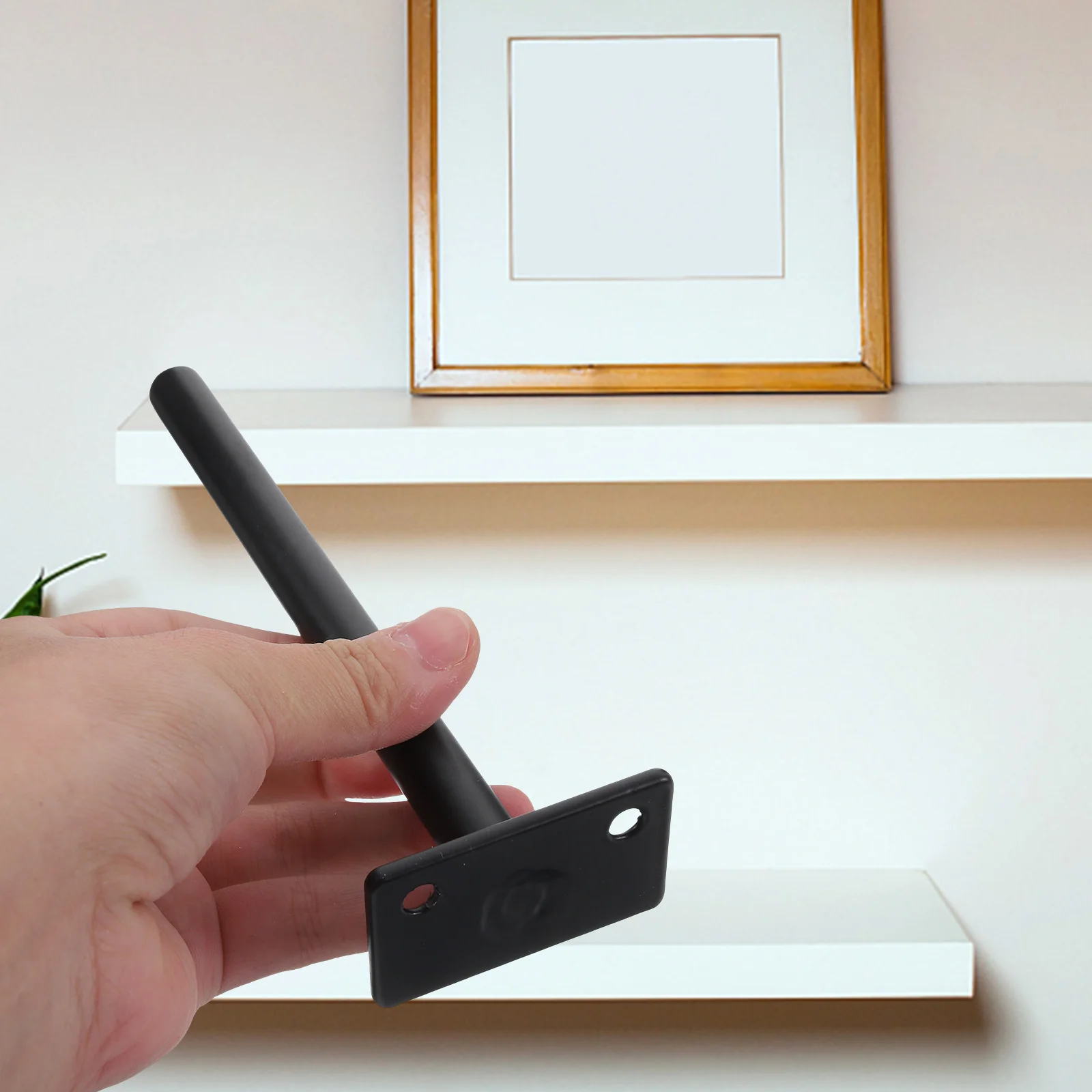 

4pcs Hidden Floating Shelf Brackets Wall Mount Heavy Duty 6 Inch Blind Supports Furniture Strong Durability Iron Material
