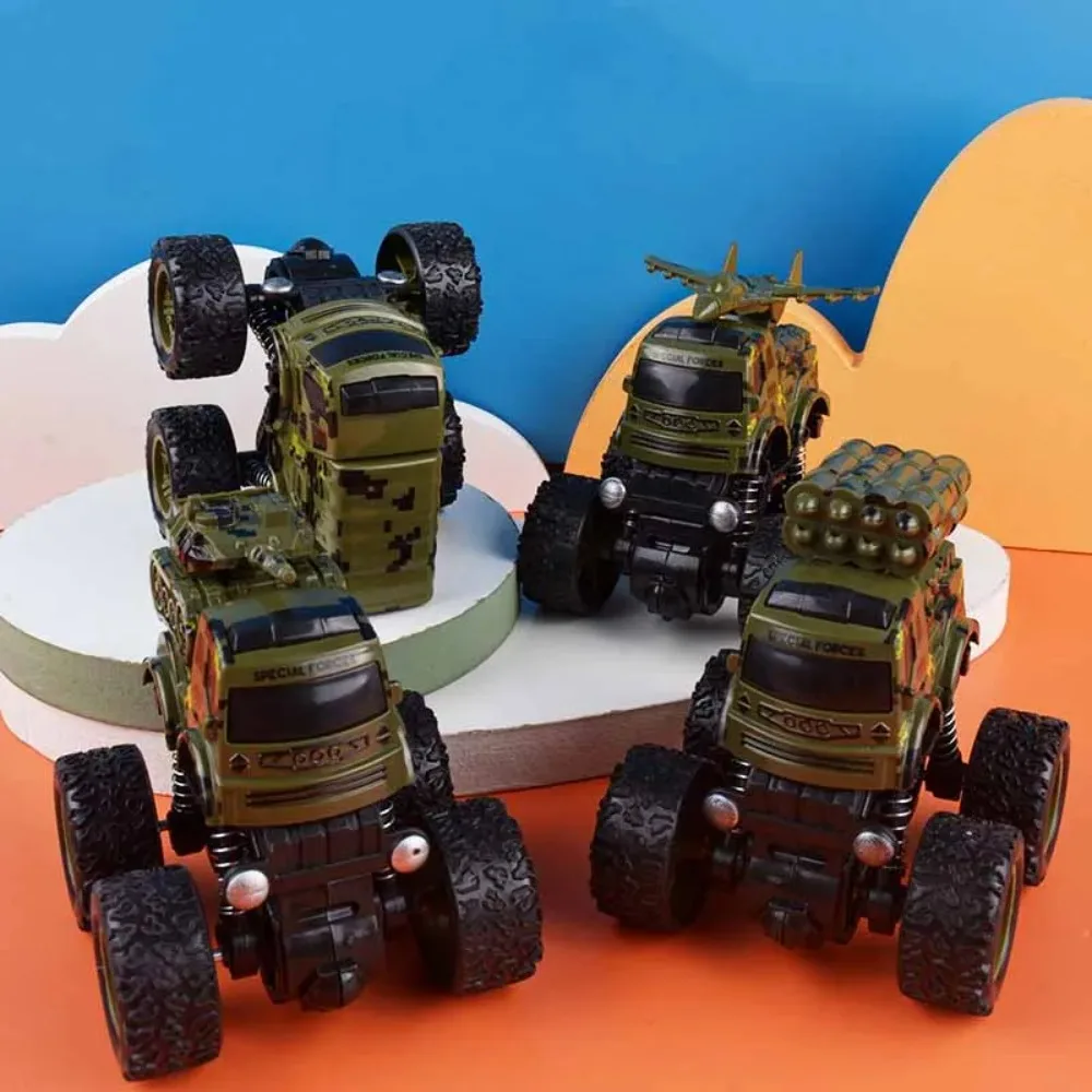 Amazing Double-Sided Pull Back Off-Road Vehicle for Kids - 4WD Inertia Stunt Drive Toy Car as a Perfect Children's Gift