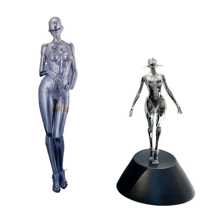 Mechanical Goddess Statue Ornaments Fashion Home Decorative Figures Sculpture Electroplated Artwork Lady Figurine Decoration