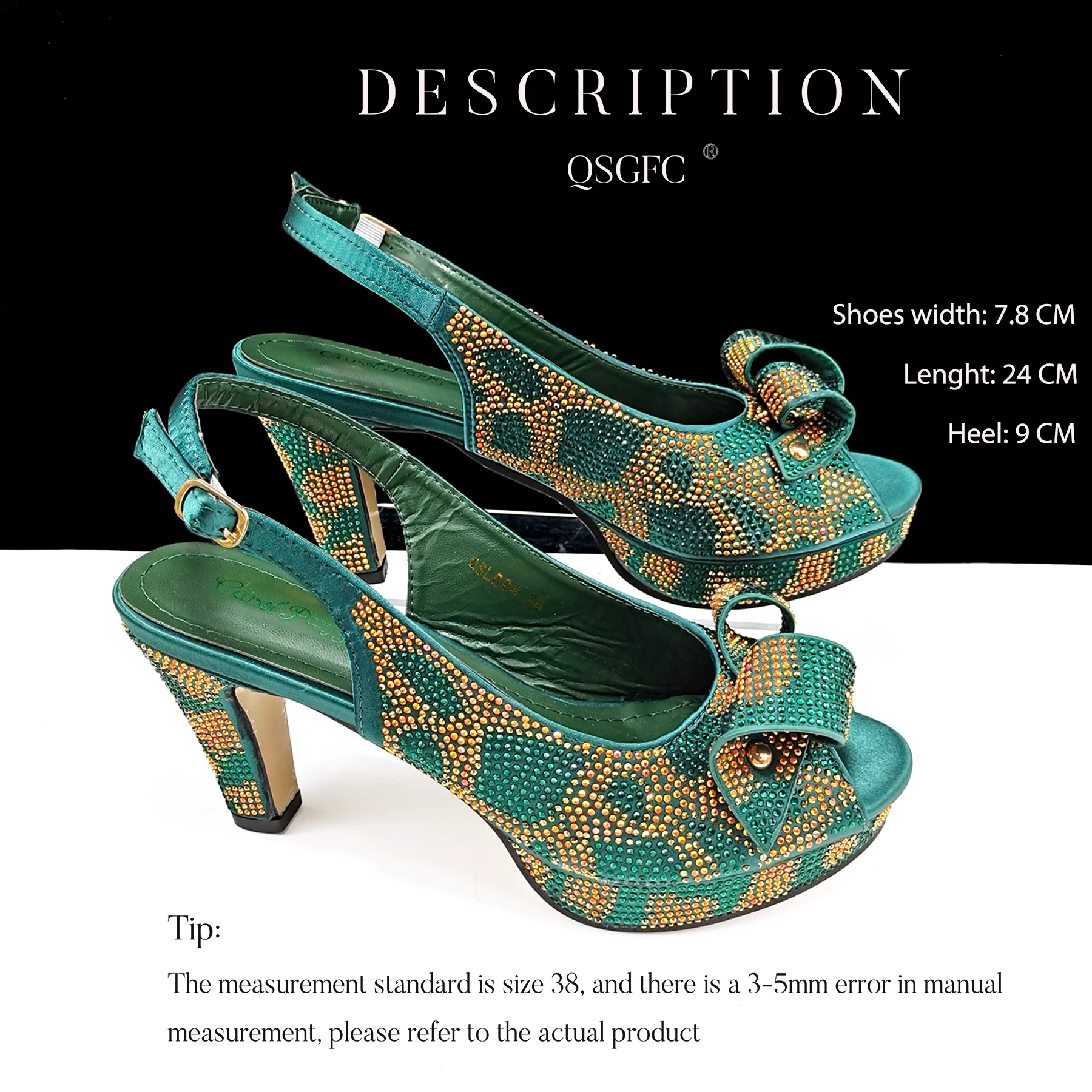 Fashion Design African Style Banquet Shoes And Bag Sexy High Heels And Full Diamond Dual Purpose Mini Bag Ladies Shoes