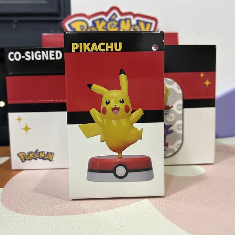 Figura de Pokémon movible para niños, modelo de Pikachu, Gengar, Psyduck, versión Q, Slowpoke, Mewtwo, juguete Kawaii, regalo de cumpleaños