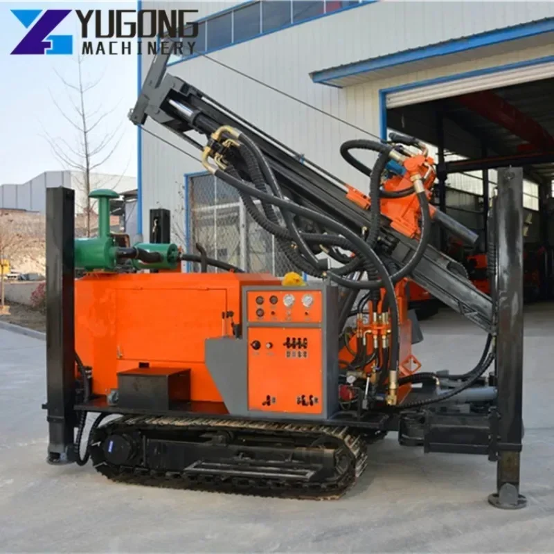 600m Deep Water Well Drilling Machine Water Well Rig Oil Drilling Equipment Crawler Diesel Water Well Drilling Rigs Machine