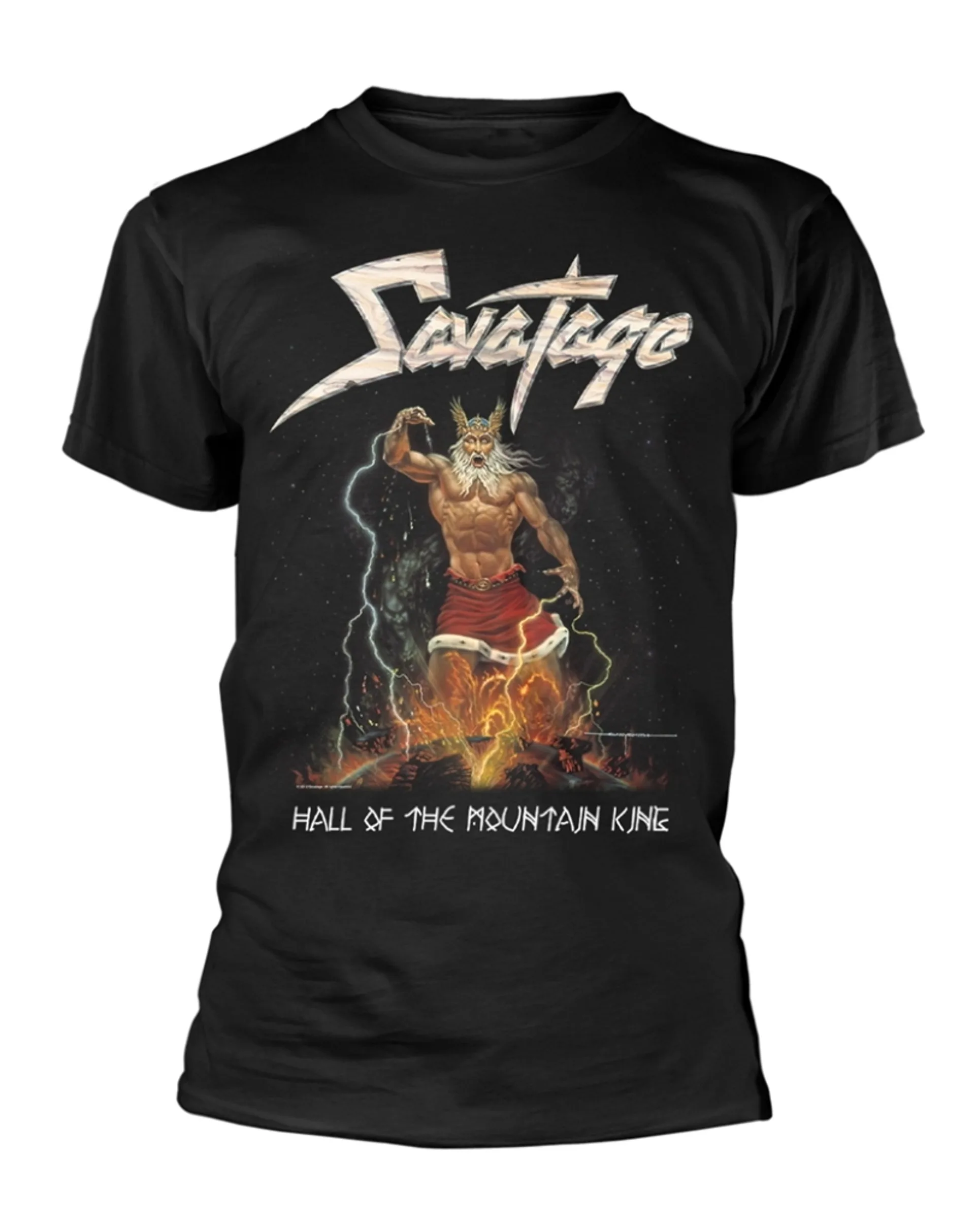 

Savatage Hall of The Mountain King T-Shirt Men Women Cotton Short Sleeve Brand T-shirt Retro Rock Band Y2k Tops Men's Clothing