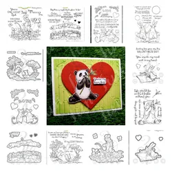 Valentines Stamps and Dies New Arrival 2024 Scrapbooking Decoration Stencil Embossing Template DIY Love Rabbits Easter Die Cuts