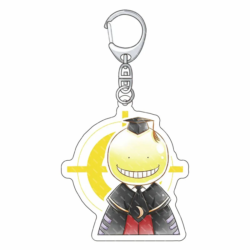 

Assassination Classroom Acrylic Keychain Lovely Bag Charms Pendant Gift Fan Fun Key Chain Cute Creative Llavero Friend Kingring