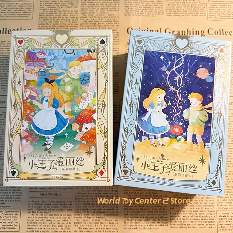 

Оригинальные коллекционные карты «Маленький принц Алиса», аниме, 3d анимированные коллекционные карты комиксов, загадочная коробка, настольные игры, игрушки, подарки