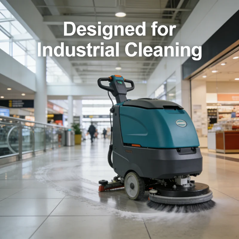 M7 Walk-Behind Floor Scrubber, Electric Cleaning Machine, 600KW Motor,  Commercial Industrial Floor Washing