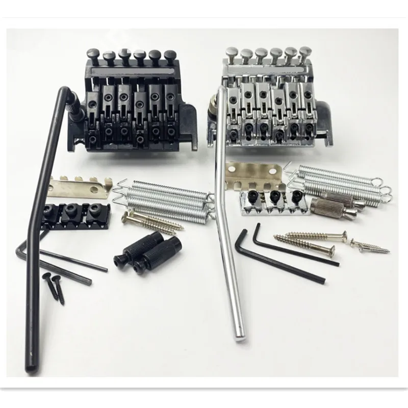 Ein Set Doppel-E-Gitarren-Tremolo-System Tremolo-Stange Doppel-E-Gitarren-Brücke Gitarrenteile Zubehör – Detail 1