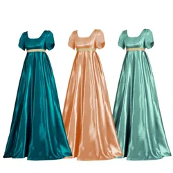 Victoria Retro Style Delicate and Elegant 19th Century Satin Vintage Costume Dress for Cosplay Party cosplay costumes
