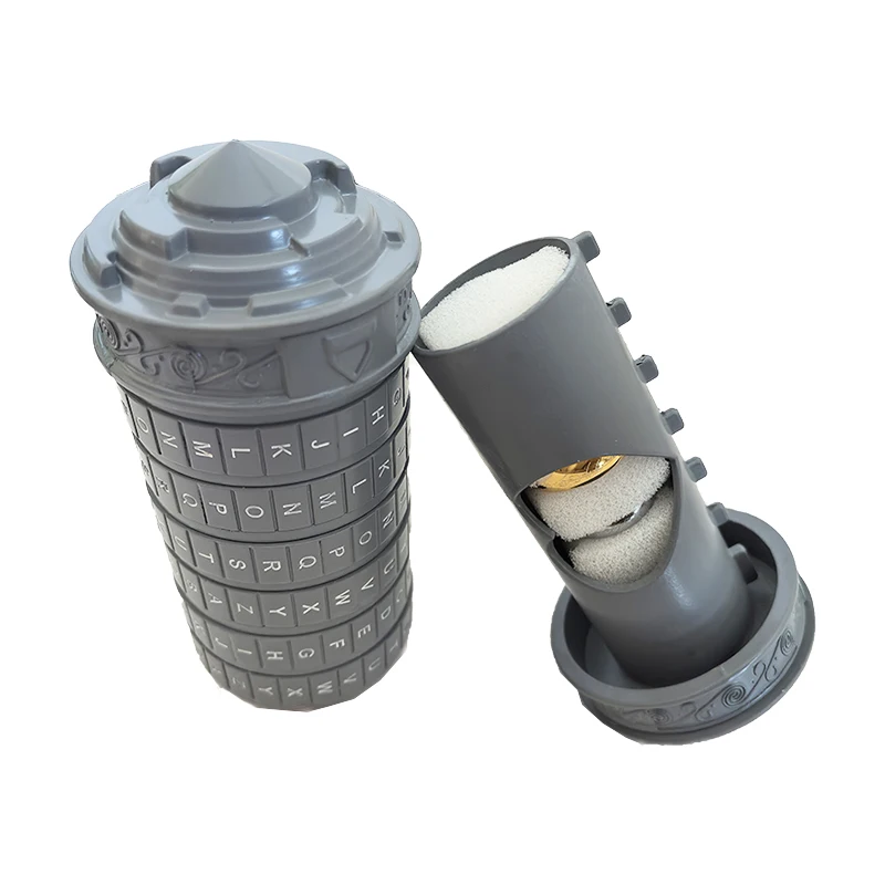 دافينشي رمز كريبتكس قفل بكلمة مرور الذكاء لغز الدماغ هدية رومانسية مضحكة لصديق جميل Juegos De Ingenio Rompecabezas #4