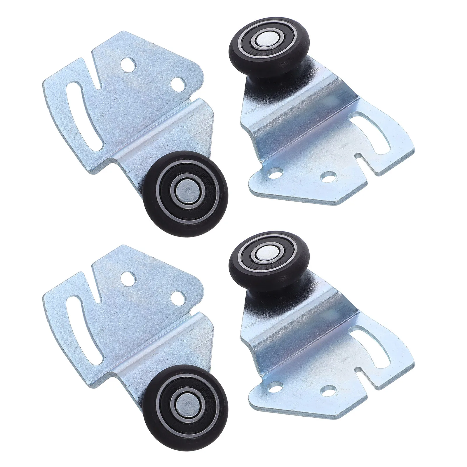 

1 Set Sliding Door Track Wheels Heavy Duty Wardrobe Sliding Door Roller Replacement For Top-Hung Cabinet Closet Furniture Nylon