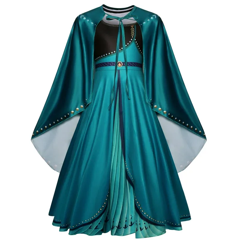 Rainha da neve elsa vestidos para meninas trajes crianças cosplay halloween princesa crianças vestidos roupas vestidos de festa roupas 2-10 anos