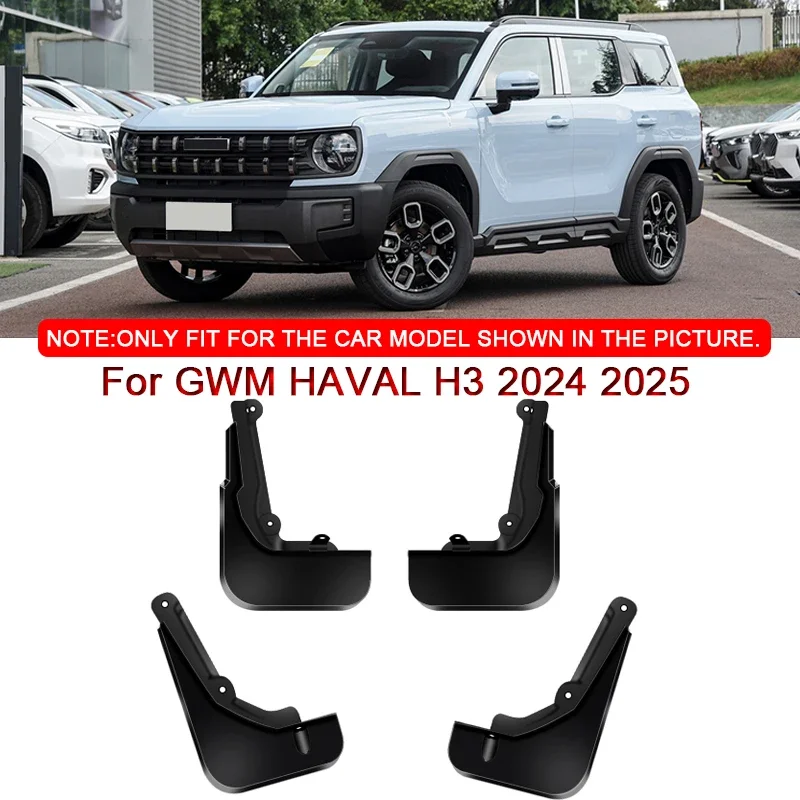 

Car Styling ABS Car Mud Flaps Splash Guard Mudguards MudFlaps Front Rear Fender For GWM HAVAL H3 2024 2025 2026 Auto Accessories