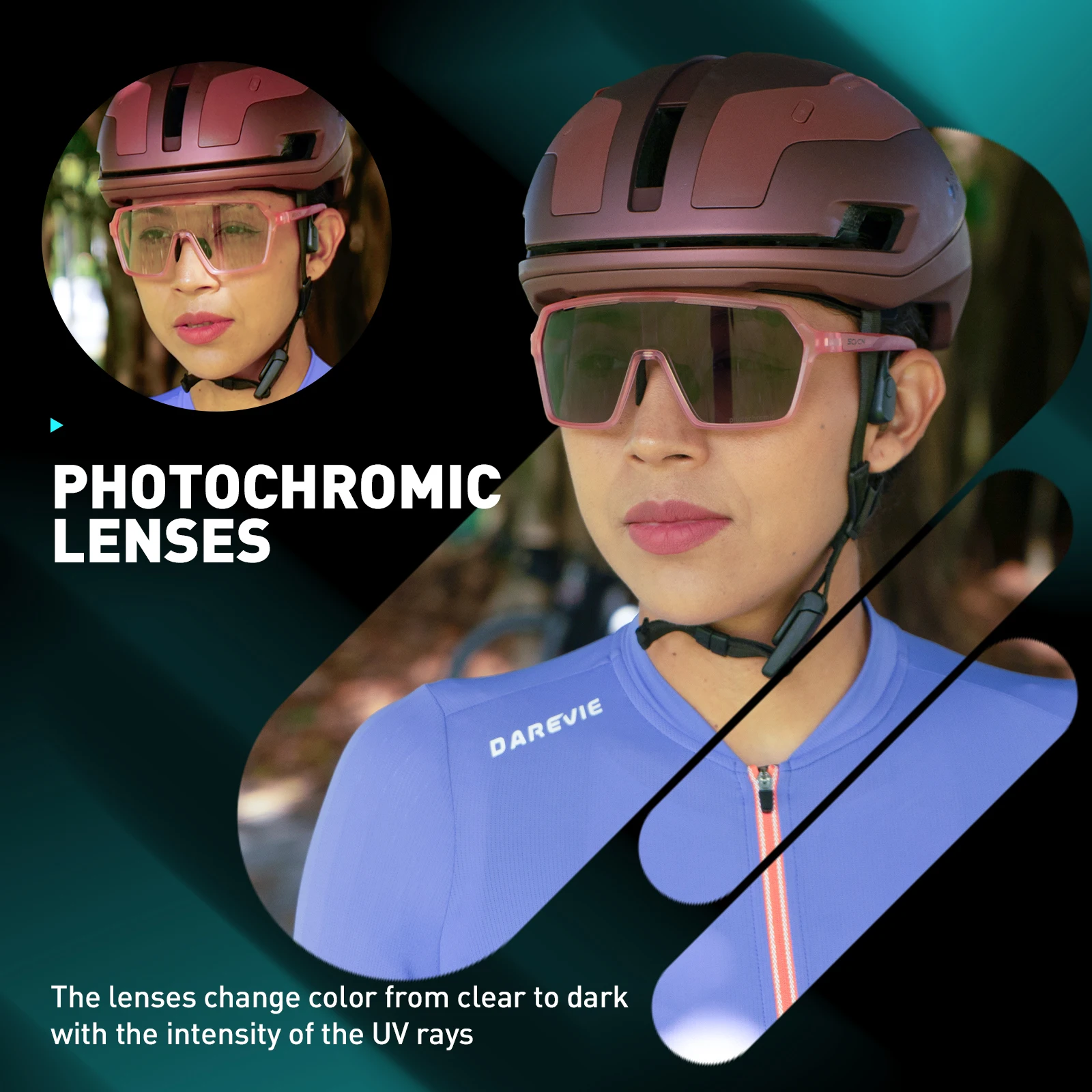 SCVCN fotochromowe okulary przeciwsłoneczne moda kolarstwo Outdoor Sports okulary rowerowe męskie MTB okulary wędkarskie okulary gogle rowerowe — zdjęcie 3