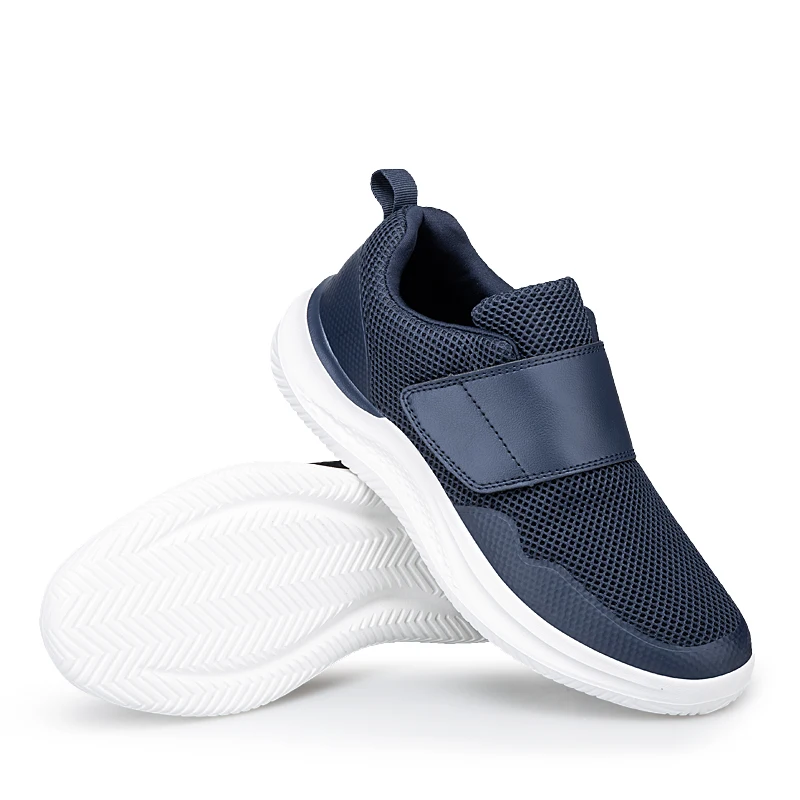 Mannen Orthopedie Brede Voeten Gezwollen Wandelen Casual Schoenen Duim Eversie Aanpassen Zachte Comfortabele Diabetische Man Schoenen Big Size