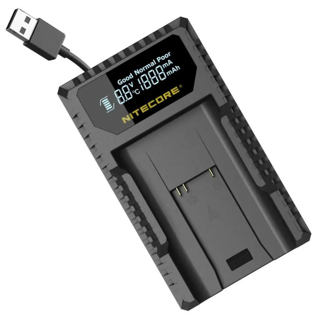 nitecore ULM9 USB Travel Charger For Leica BLI-312 Batteries Leica Camera BM8 M8 M8.2 M9 M9-P M-E