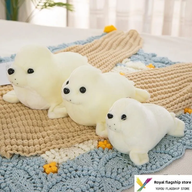 

Ocean Bottom World Realistic Seal Toy Plush Doll Pillow Children's Birthday Gift Soft Fabric Seal Pup Pal for Adults