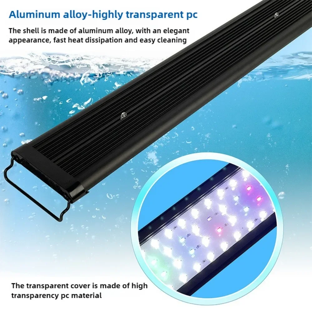 

LED Aquarium Light for 48'' Freshwater Fish Tank Daylight/Nightlight Mode Aquatic Plant Compatible Aquarium Lighting Fixture