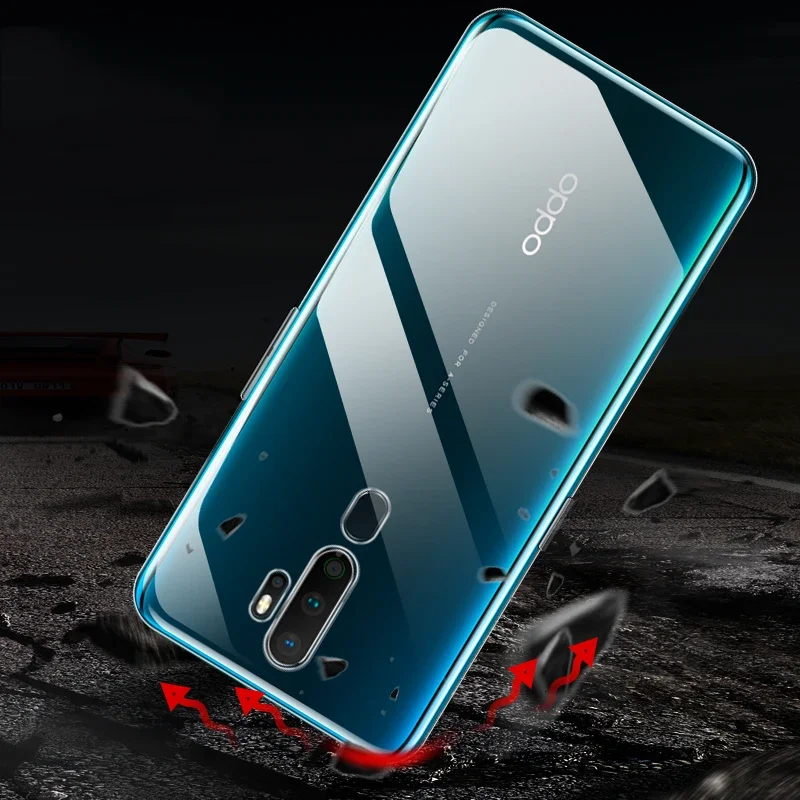 Oppo A93 A54 A74 A9 A15 A15S A16 A16s 용 소프트 TPU 케이스 OPPO R19 A1K A11X A9 A5 보호 쉘용 투명 실리콘 커버
