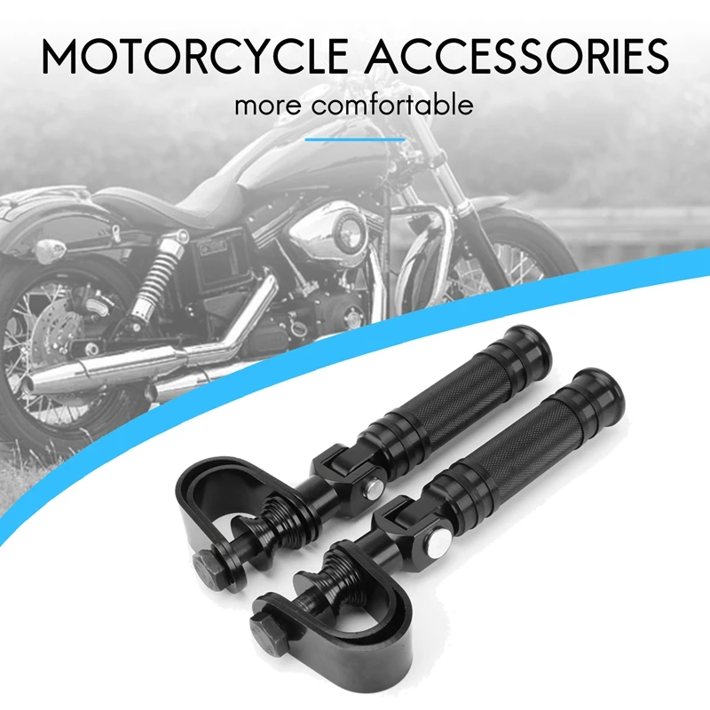 1Pair Motorcycle Highway Engine Guard Crash Bar Foot Pegs For Honda Yamaha Suzuki Kawasaki Motorcycle Accessories Foot Rest