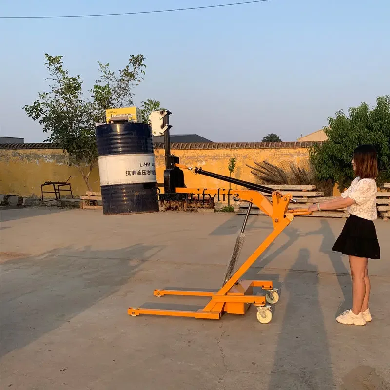 

Portable Multifunctional Small Electric Hydraulic Crank Forklift Loading and Unloading Artifact