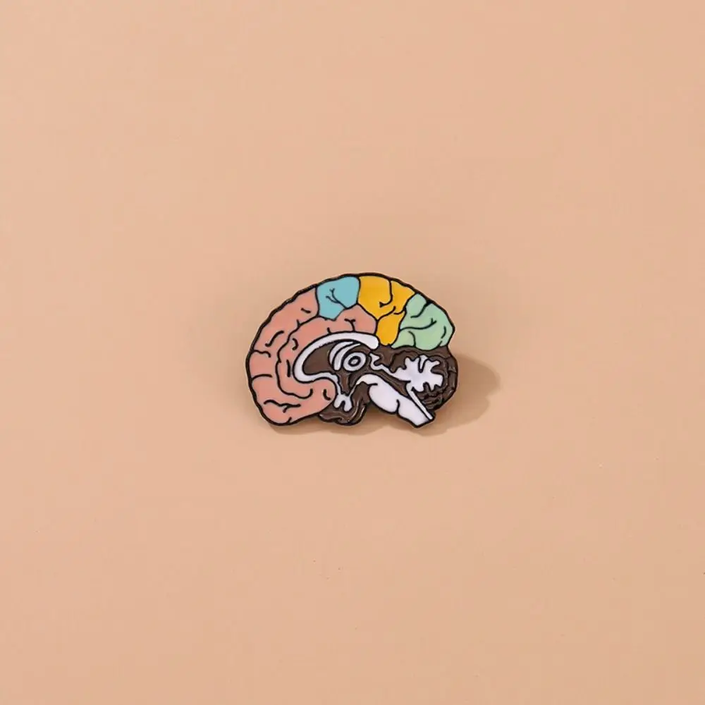 Delicate Anatomy Medicine Brain Brooch Corsage Small Badge Enamel Lapel Badge Pins Cute Collar Pin Badge Creative Brooch Doctors