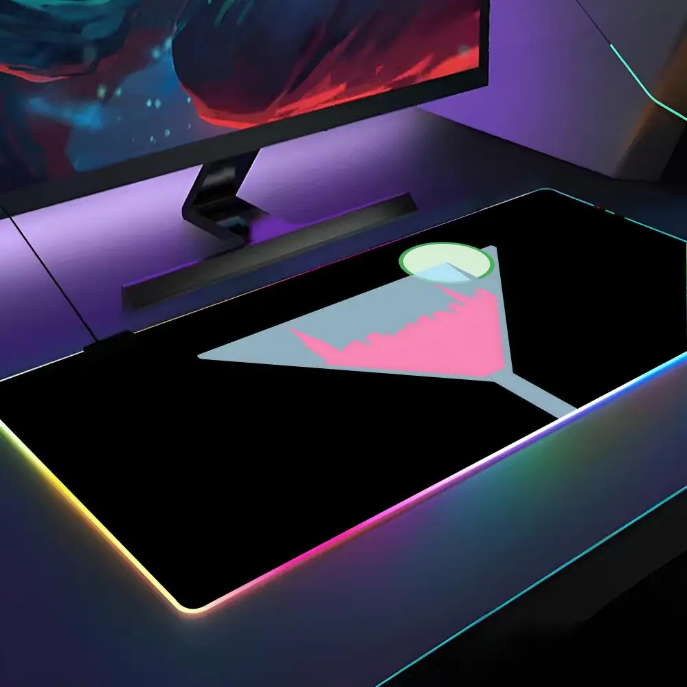 Sex And The City Mouse Pad RGB Backlit Mouse Pad Laptop Mouse Pad Laptop Gamer Computer Desk Gaming Accessories