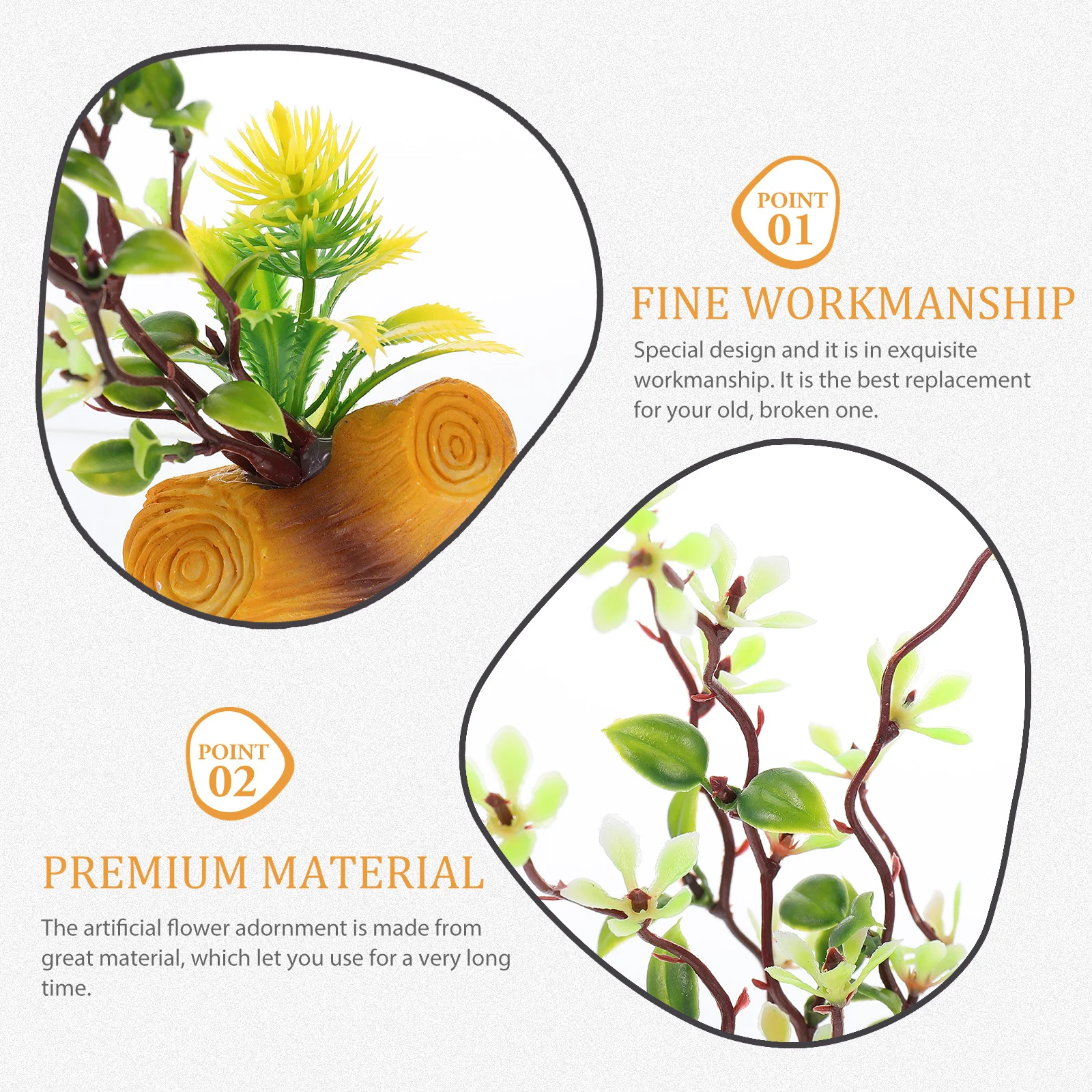 

Artificial Sashimi Plate Flower Ornament Sturdy Decorative Flower Decor for Sushi Dish Cold Dish Hotel Supply Sushi Accessory