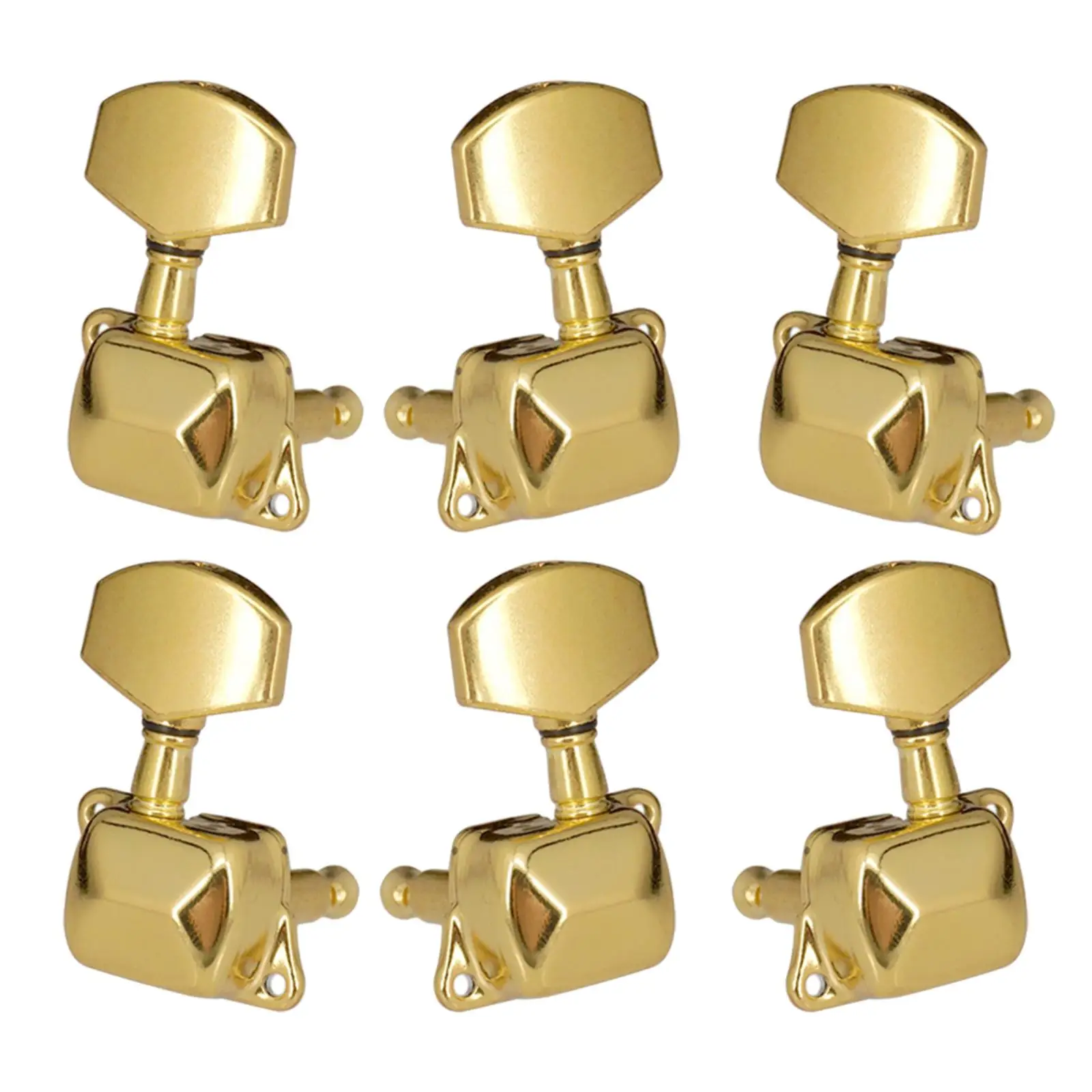 

6Pcs Golden Pieces String Tuning Pegs Tuners Machine Heads Acoustic Folk 3R 3L