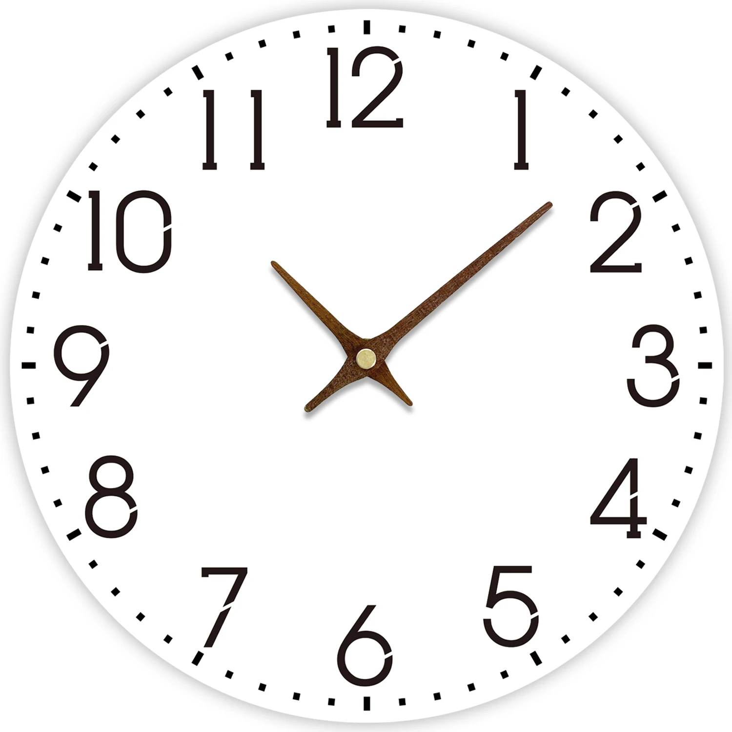 

8/10/12 Inch Wooden Wall Clock Modern Simple Non Ticking Clock Clear Reading Living Room Bedroom Interior Decoration