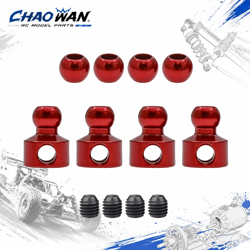 1/8 RC 4X4 Off Road Truck CNC Aluminum Anti-Roll Bar Pivot Ball Sway Bar Link Ends Fit Arrma Talion Typhon Kraton Outcast Racing