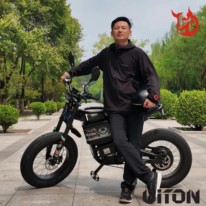 S-300 60V 3000W powerful motor Electric-bike 25Ah battery off-road electric bicycle 20*4.5 fat tire all-terrain rideable e-bike image 4