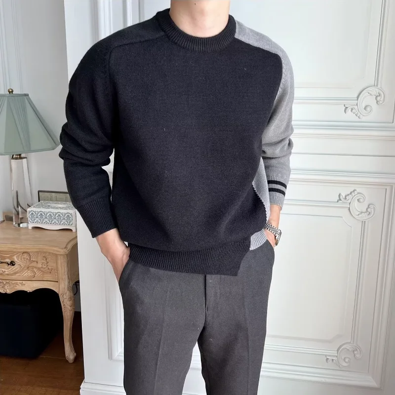 الخريف تنوعا طويلة الأكمام جولة الرقبة أزياء جديدة مريحة سترة الساخن بيع شعبية ملابس رجالية جديدة #2