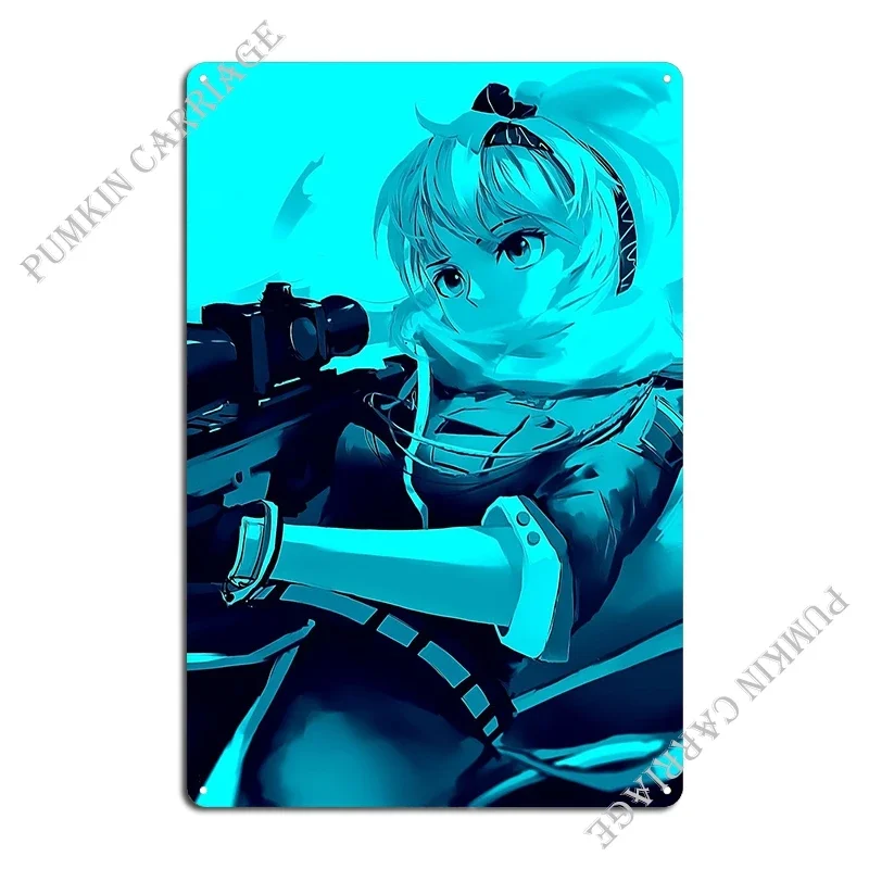 Girls Frontline Metal Sign Kitchen Garage Wall Decor Garage Tin Sign Poster