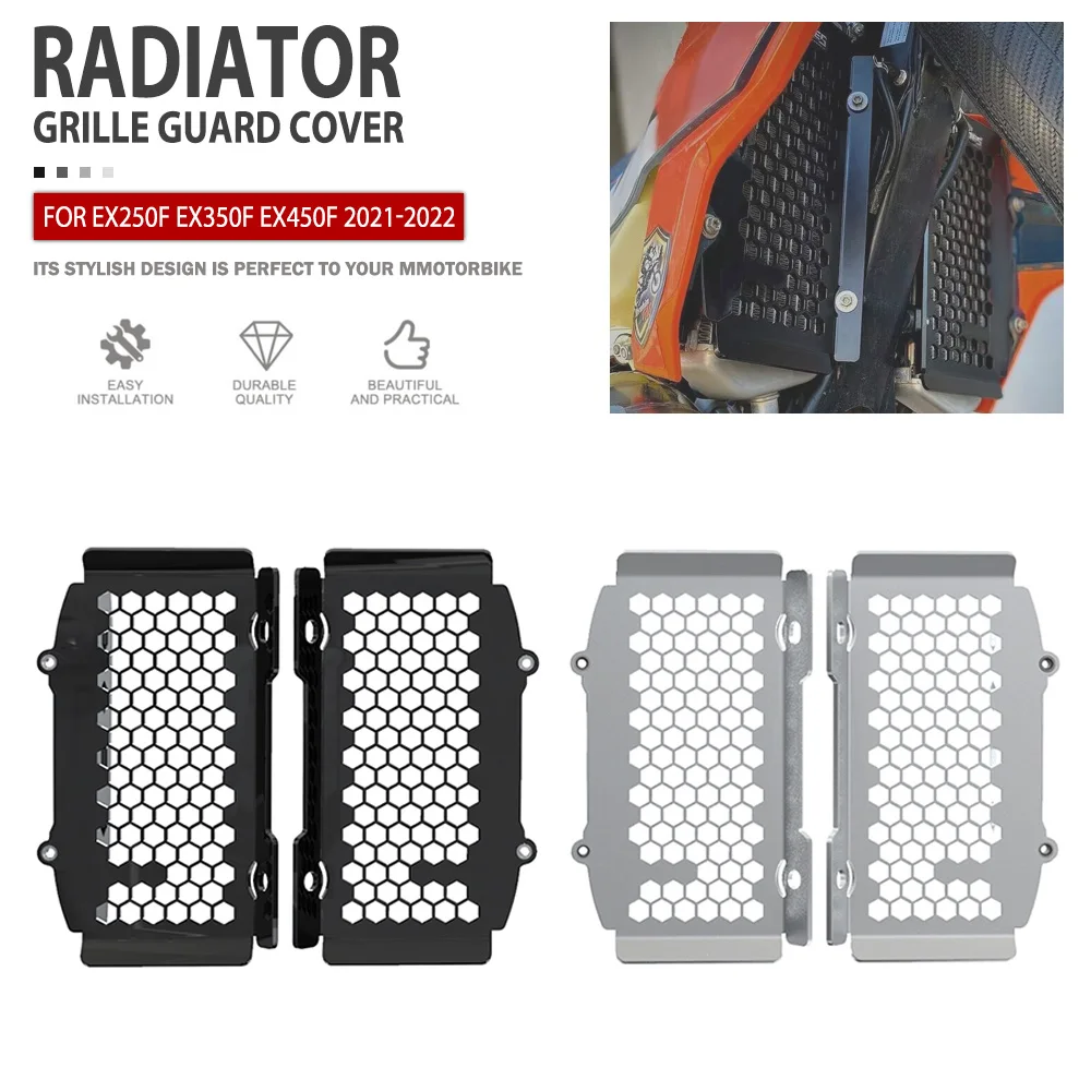 

Radiator Guard For GASAGS EX 250F EX 350F EX 450F EX250F EX350F EX450F 2021-2022 Motorcycle Radiator Grille Cover Protector