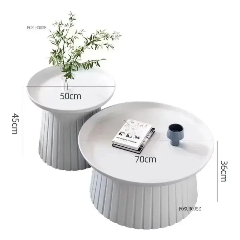 Minimalist Funky Floor Coffee Tables Cute Elegant Round Modern Design Coffee Tables Nordic Corner Table Home Furniture w
