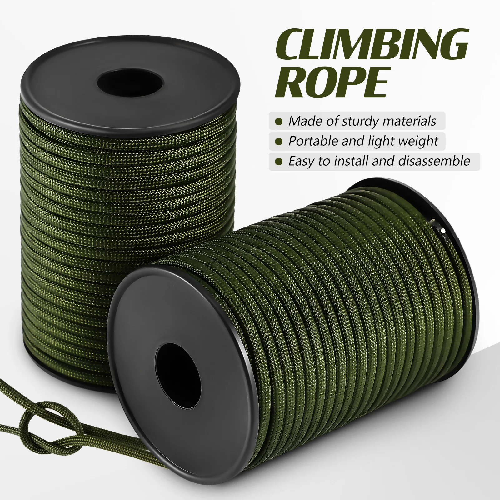 

2pcs 30m Army Green Durable Camping Hiking Cords Outdoor Ropes Outdoor Tent Rope Climbing Hiking Cords Accessories