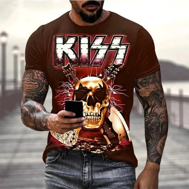 New Kiss Rock Band 3D Print T-Shirts Men Women Fashion Hip Hop