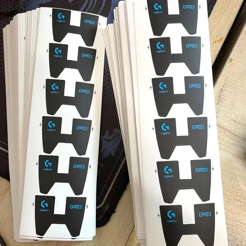 Imagen 2 del producto Compatible con G903PRO G903hero LIGHTSPEED, pegatina para pie de ratón inalámbrico, pegatina inferior con logotipo, Kit de reemplazo suave resistente al desgaste