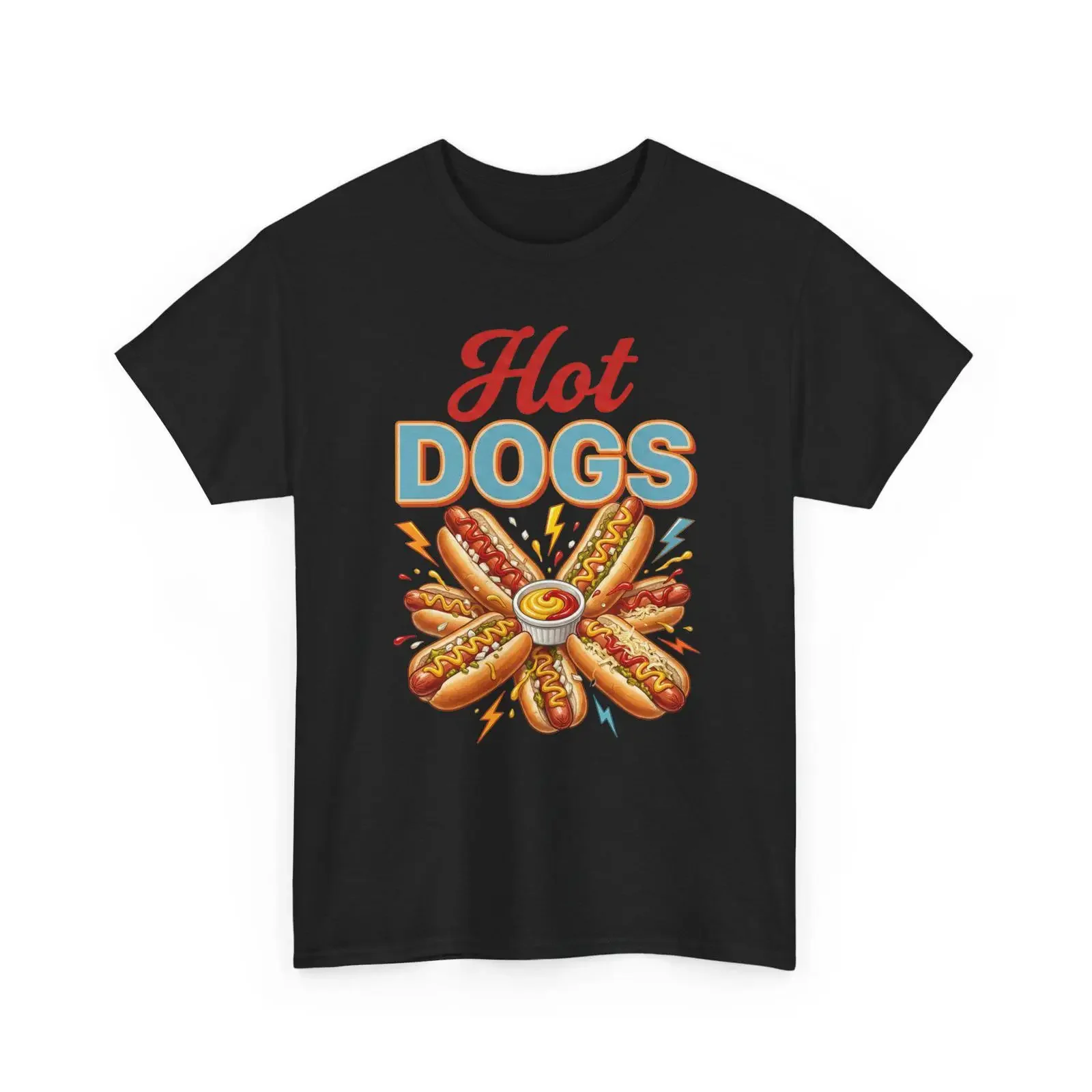 Retro Hot Dog T Shirt Funny 80s Snack Lover Vintage Food vintage Washed Versatile Casual streetwear graphic fashion Soft