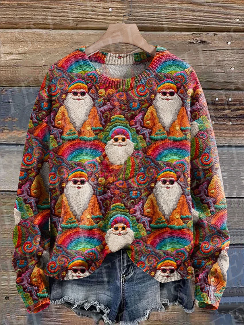 Christmas Cosplay Santa Claus Pet Anime Cartoon Skull Vintage Winter Ugly Sweater 3DPrint Harajuku Pullover Funny Sweatshirts X9