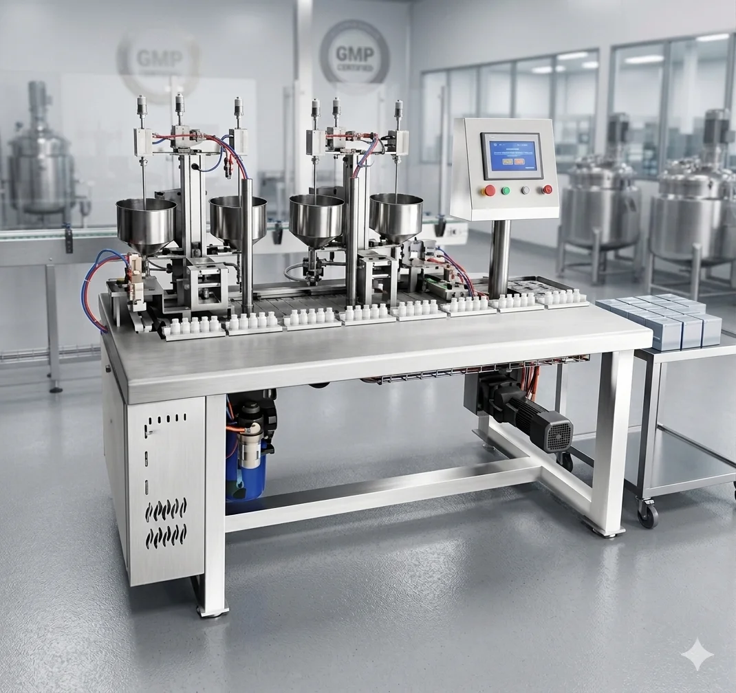 ZONESUN ZS-FAL20 Automatic 8 Colors Watercolor Paint Paste Filling Capping Machine Small Scale Piston Dosing Packaging Machine