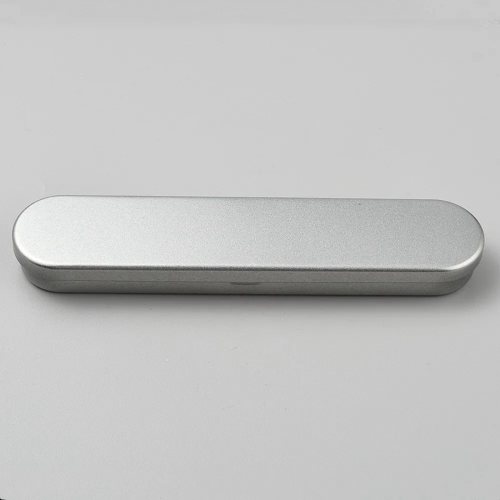 12PCS Metal Pen Storage Box Tinplate Boxes with Sponge 17.8x3.7cm Metal Pencil Boxes Pen Gift Boxes Empty Collection Case Set