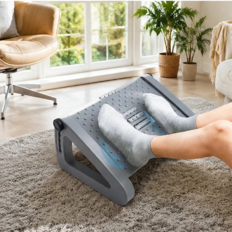 

Portable Adjustable Foot Rest, Under Desk Foot Stool for Office and Home, Ergonomic Support for Desk Work, Relax and Improve