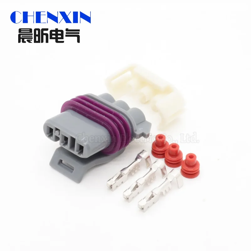 Car Accessory 3Pin Female LS MAP And 58x Crank Engine Speed Sensor Auto Waterproof Connector for Wiring Connector 12129946