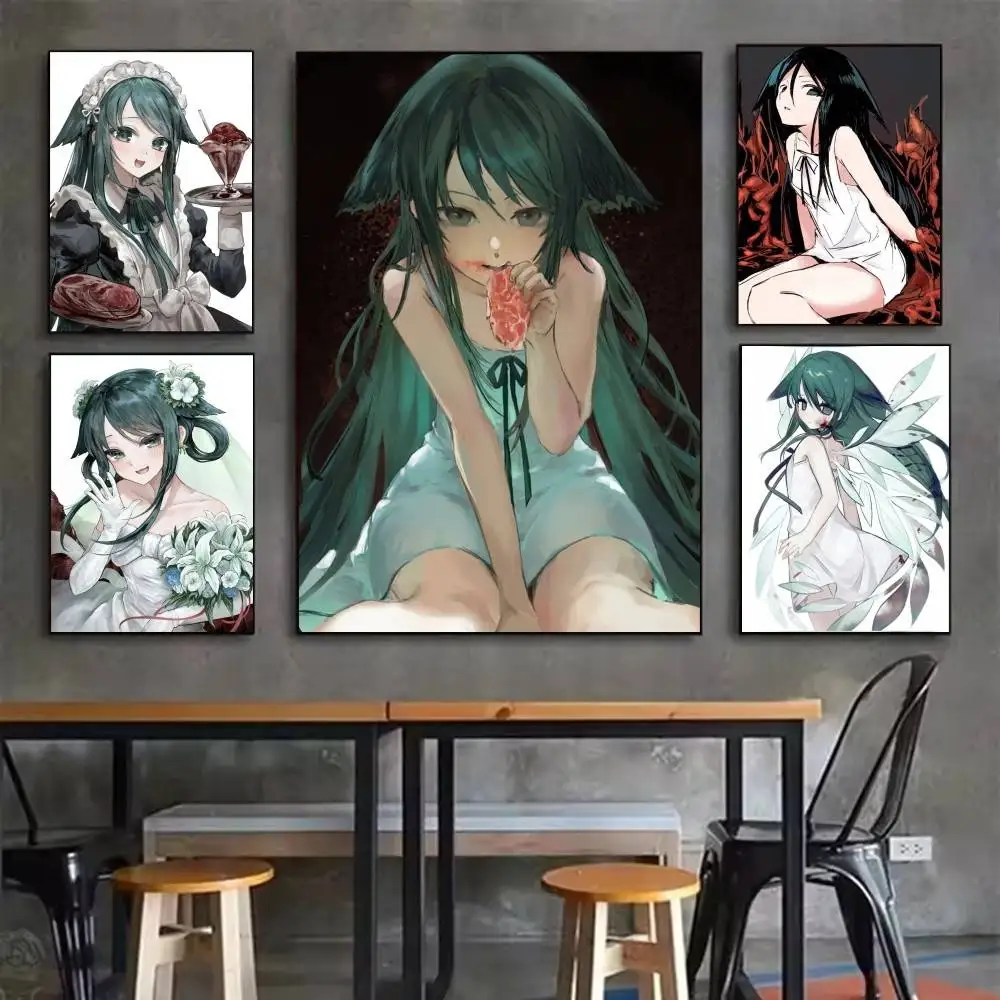 The Song of Saya Game Saya   Poster Waterproof HD Art Wall Decal Self-Adhesive Print